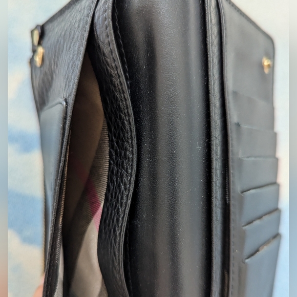 Burberry Black Leather Wallet Purse - Picture 5 of 9